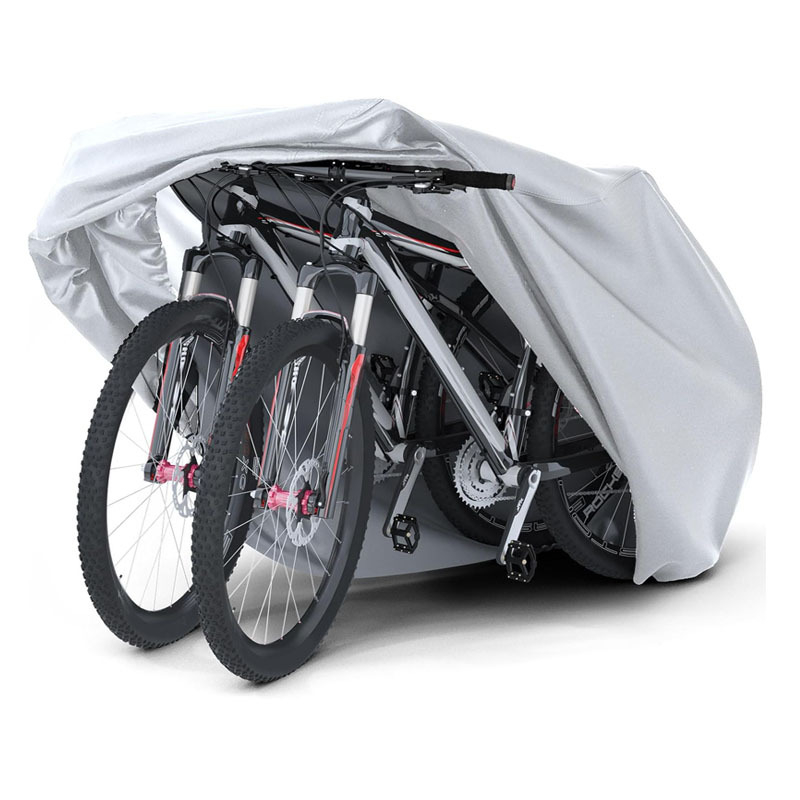 Ruifan velosipēda pārsegs, Oxford audums, 210D sudrabots ūdensizturīgs audums, lietus un putekļu aizsardzība ārējiem velosipēdiem un elektro velosipēdiem, pielāgojams logotips