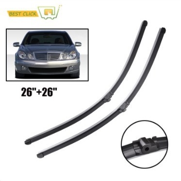 Безрамкова чистачка - сборка за Mercedes E-Class W211/S211 (2002-2009); седан; интегрална чистачка; естествен каучук