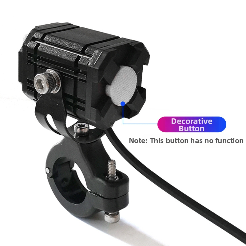 LED прожектор за мотоциклет с Demon Eye, 12V, 10W, 8000 lm, IP67, алуминиев корпус