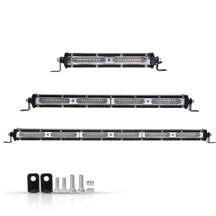 80W mini ārkārtīgi plāna vienrindu LED gaismas lente, 10–60V, 3030 LED, 3750 lm, 3000K/6000K