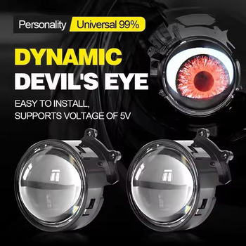 Far LED Demon Eye pentru autoturisme și motociclete — 12V, 1.5W, IP68, 150LM, 6000K