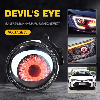 Far LED Demon Eye pentru autoturisme și motociclete — 12V, 1.5W, IP68, 150LM, 6000K