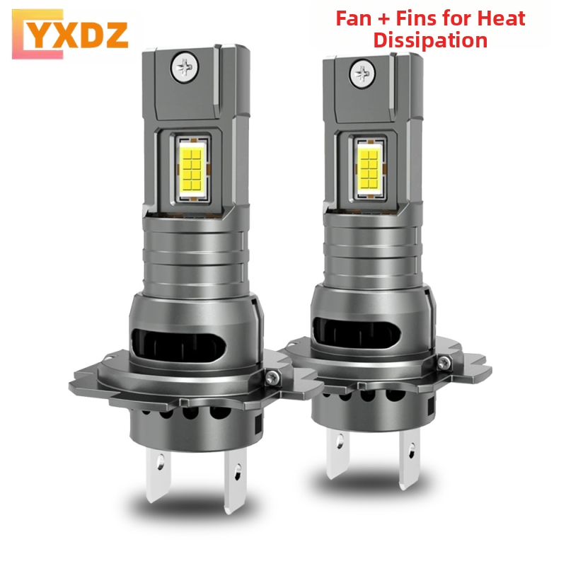 Far LED H7, înlocuire unică 1:1 cu ventilator, 60W pe pereche, 10000LM, IP67