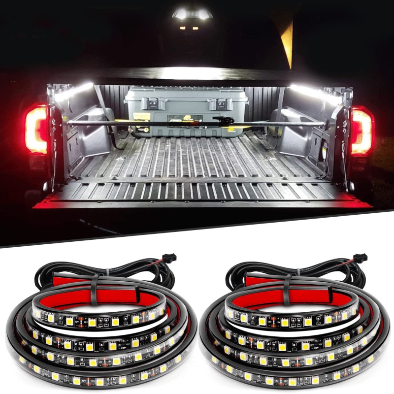 Pickup rekeszvilágító szalag 5050 LED-ekkel, PVC+LED, 12V, 10W, Modell 019
