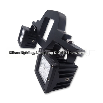 Wrangler saderīgs LED darba gaismas stiprinājums, 36W, 9-36V, 5000h, 50000K, alumīnijs
