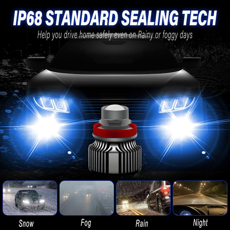 Lumină LED de ceață pentru mașină DGLS T3 cu suport, 20W, 9-30V, 8000K, IP67, 5000lm