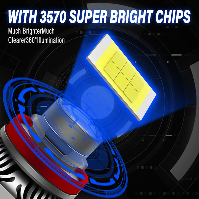 Lumină LED de ceață pentru mașină DGLS T3 cu suport, 20W, 9-30V, 8000K, IP67, 5000lm