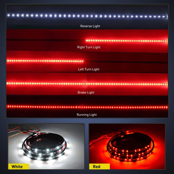 LED aizmugurējais lukturis pickupam — vienrindes, 22W, 12V, 800 lm, 50 000 h