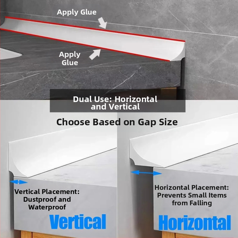 Лента за задържане на вода на кухненския плот - TPE силикон, персонализираема обработка, модерен минималистичен стил, Han zhen rubber & plastic