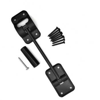 RV lakókocsi kiegészítő – 6 hüvelykes műanyag külső ajtóhorog ütésálló oszloppal; 9 csavar tartozék; anyag: műanyag; tömeg: 60 g; feldolgozás testreszabása: Igen