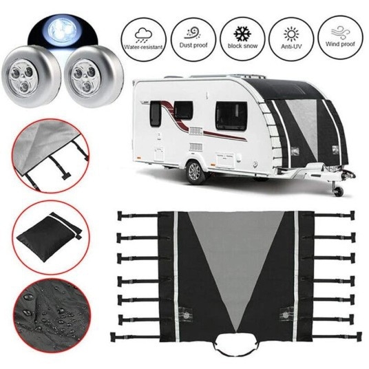 Priekinis tempiamasis gaubtas dangtis RV, OEM medžiaga, pritaikomas apdorojimas, tinkamas karavaniams