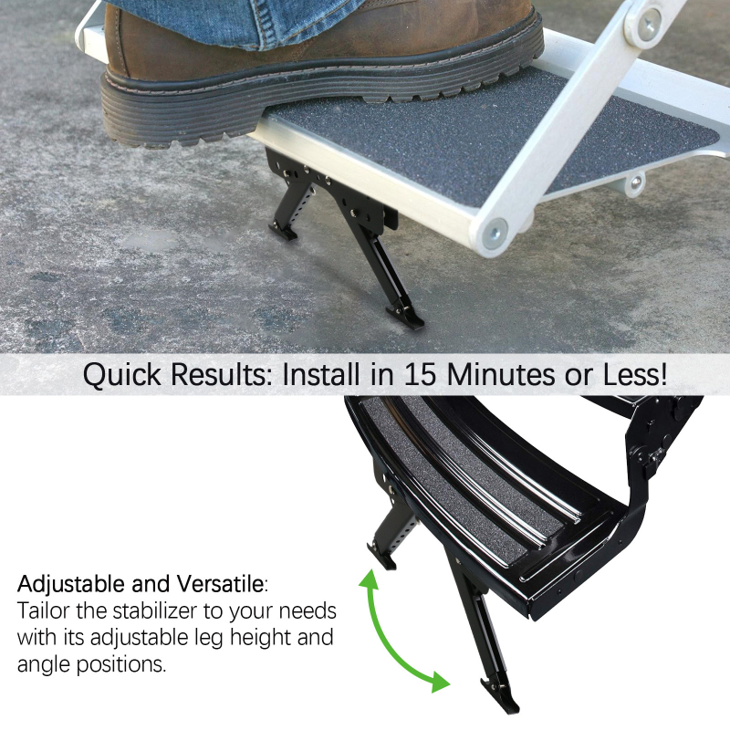 Összecsukható RV lépés stabilizátor készlet – SPEEDPARK OT428, RV-hez, anyag: vas