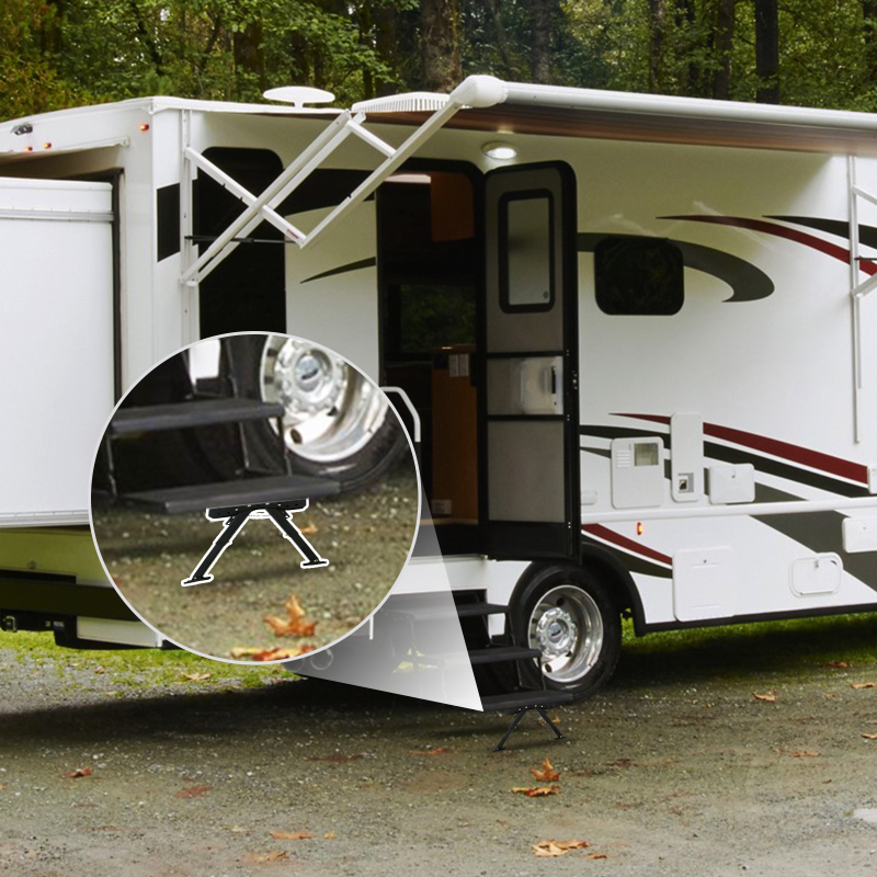 Összecsukható RV lépés stabilizátor készlet – SPEEDPARK OT428, RV-hez, anyag: vas