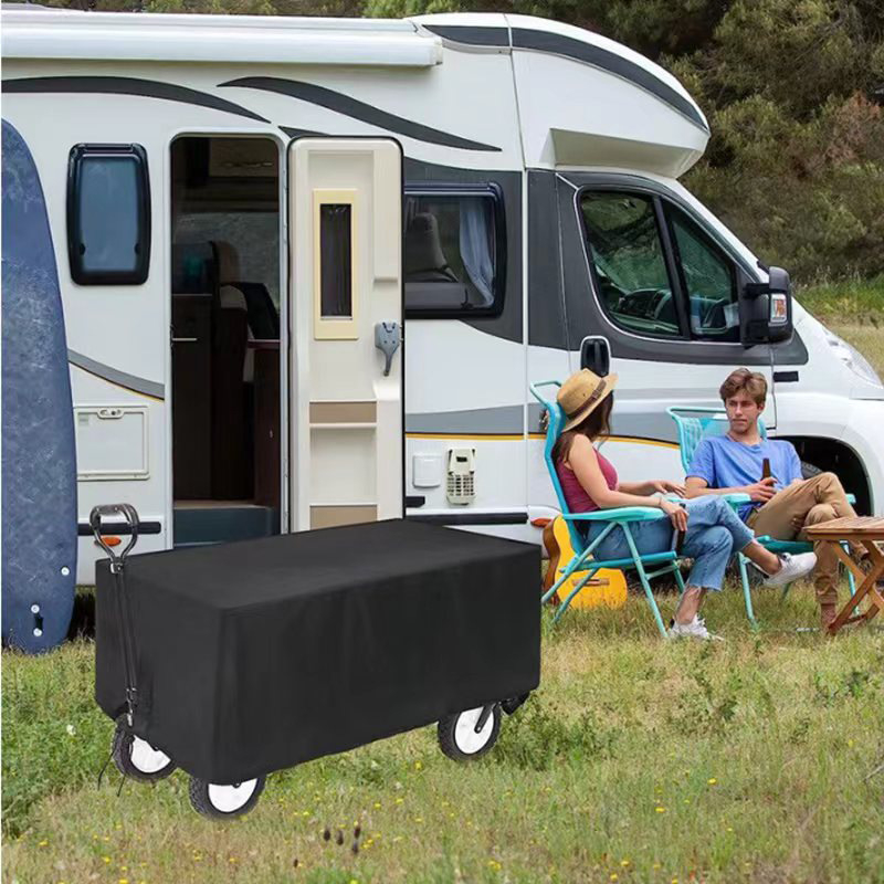 Āra ratiņu pārsegs kemperiem, Oxford audums, lietus/putekļu/UV aizsardzība, atvērums ar izstiepjamu dizainu, logotipa druka pieejama