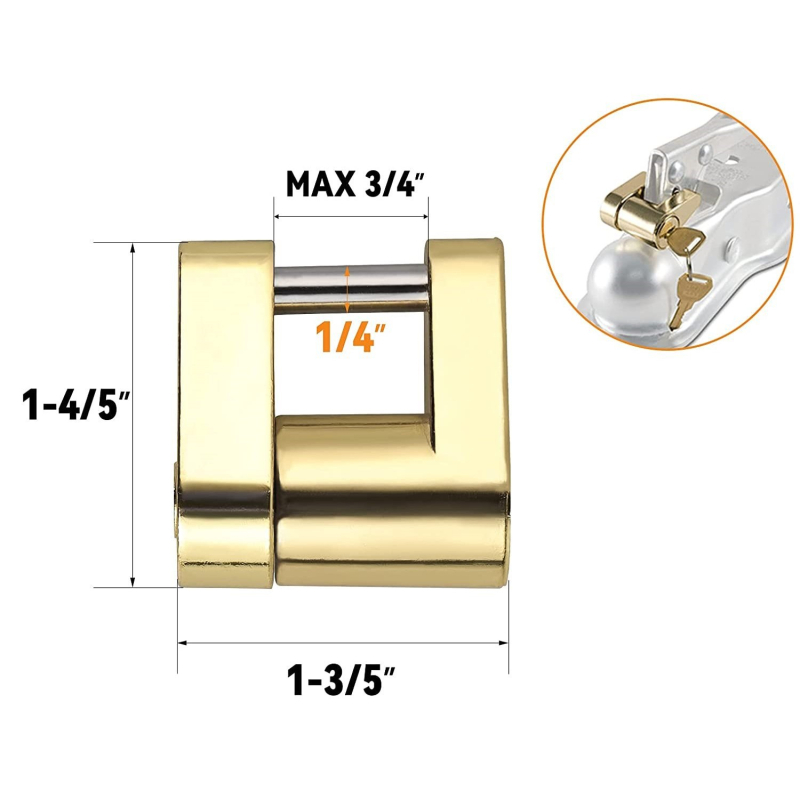 Ключалка за ремаркета с цинкова сплав за RV и пикапи