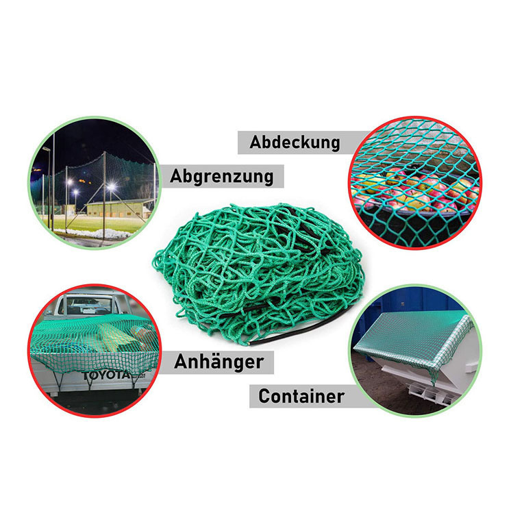 Защитна мрежа за камиони и ремаркета против падане с фиксиран еластичен шнур