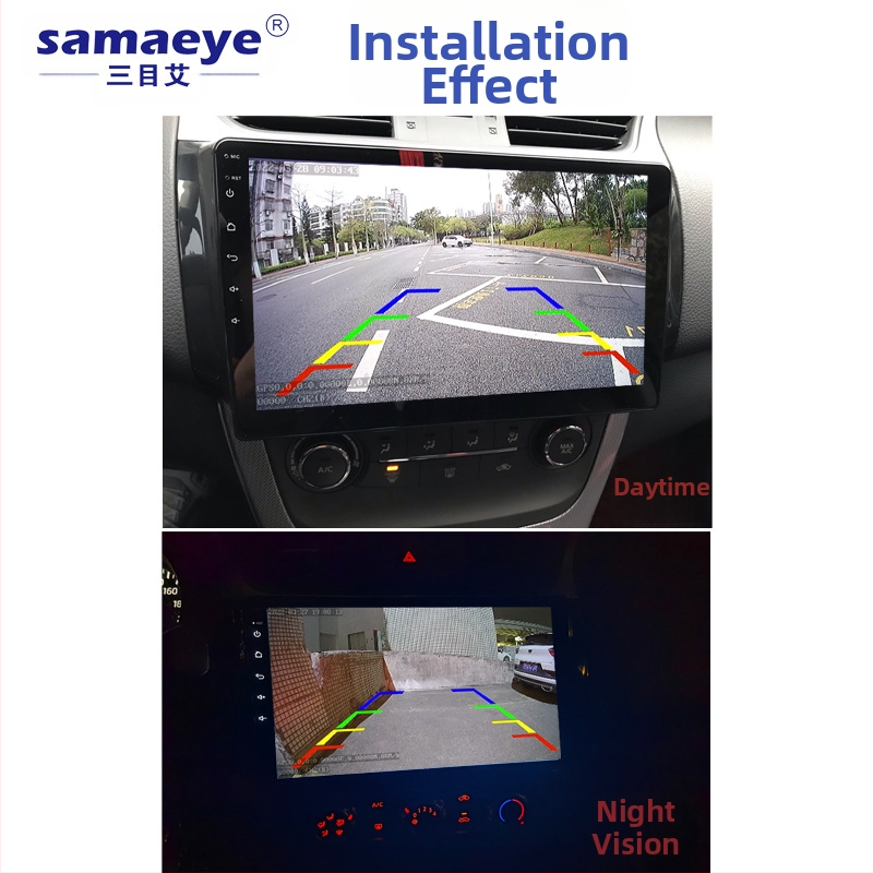 Рамка за регистрационен номер с камера за задно виждане — 800x480, CCD/CVBS, 12V, 60° ъгъл, IP68