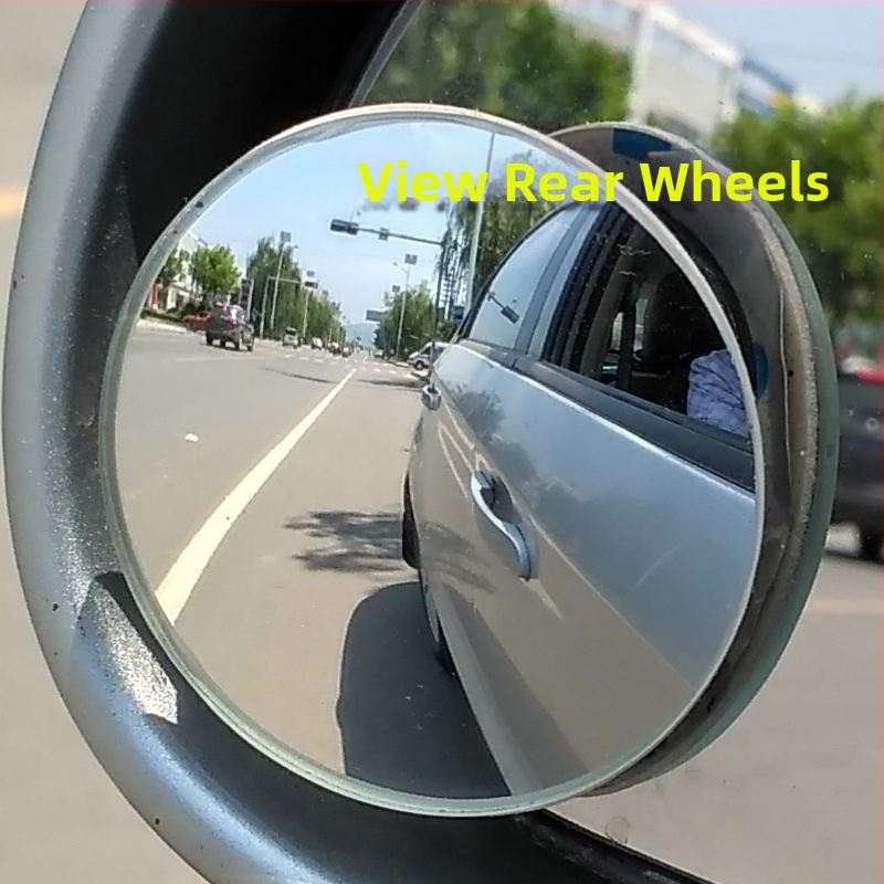 Feiwo огледало за обратно виждане без рамки, въртящо се, с широко зрително поле и огледало за слепи зони