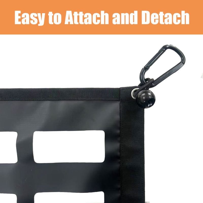 Moxpeer galinis bagažinės tinklas pikapui - sunkus PVC tinklas, modelis MP-6351, tinka daugumai pikapų