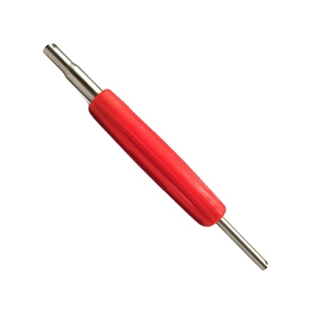 Bo Mai κλειδί πυρήνα βαλβίδας — Διπλής χρήσης εργαλείο εγκατάστασης και αφαίρεσης, πλαστικό + σίδηρος, συσκευασμένο σε σακούλα.