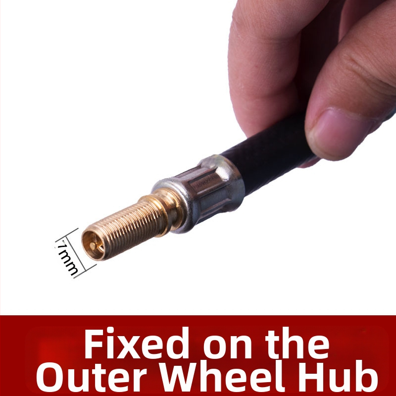 Разширителна тръба за напомпване на гуми за автомобили и камиони, гумен безшевен клапан, винтов монтаж, универсална - Shaft Worker