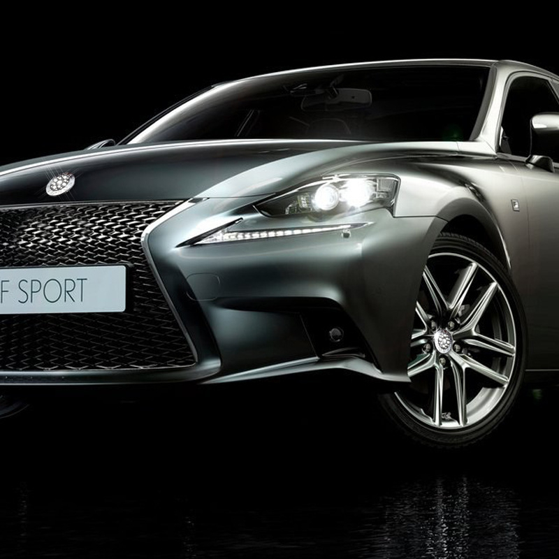 LIKE BIAO ABS plastmasa ar kristāla diaman­tiem – riteņa centra dekoratīvā uzlīme, pielāgojama automašīnai, dubultās līmes