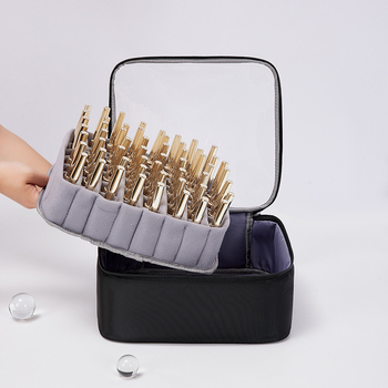 Οργανωτής αποθήκευσης βερνικιών νυχιών – Oxford ύφασμα, επένδυση από βαμβάκι, λειτουργία επέκτασης, οικιακή χρήση, Καλοκαίρι 2024