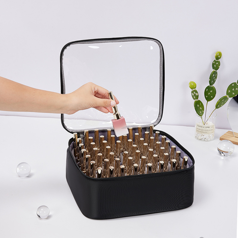 Taška na uskladnenie lakov na nechty – Oxford látka, podšívka bavlna, rozšírenie, domáce použitie, leto 2024