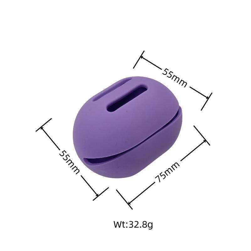 Σιλικονούχο κουτί αποθήκευσης ομορφιάς σε σχήμα αυγού – φορητός οργανωτής μακιγιάζ για σφουγγάρι και puff πούδρας