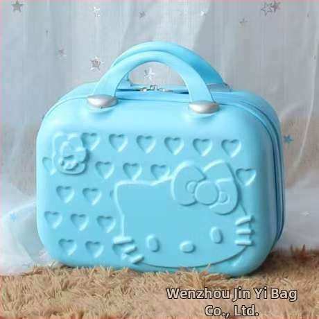 Козметичен кейс за пътуване, ABS материал, водоустойчив и против кражба, заключване с кодова брава, цип, универсални колела, за домашно съхранение