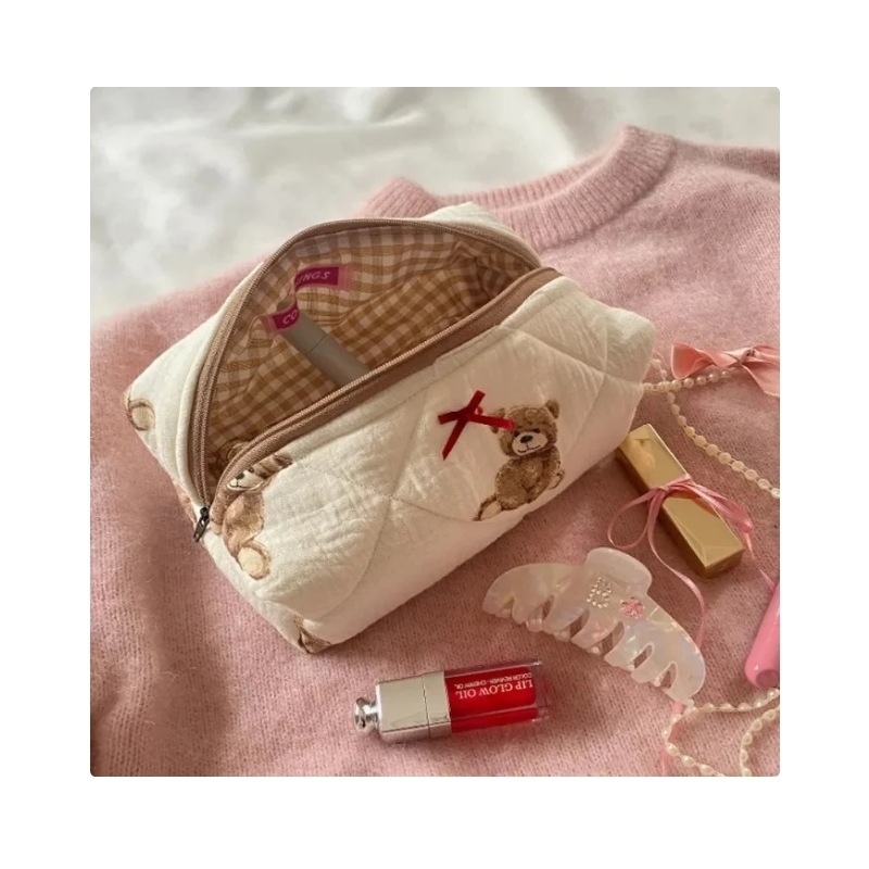 Чанта за козметика и тоалетни принадлежности с принт на мечета, голям капацитет, памучен материал, подплата от памук, водоустойчива, марка Youzhi