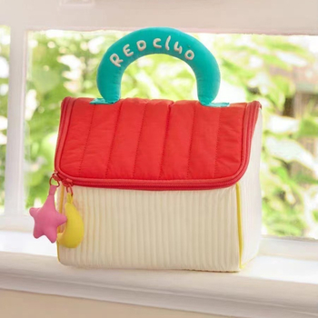 Τσαντάκι μακιγιάζ με ριγέ σχέδιο, πολυεστέρας, επένδυση πολυεστέρα, αναπνεύσιμη και αντιβακτηριακή