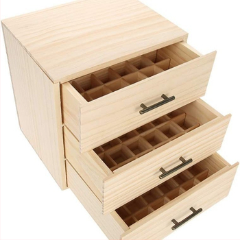 Ξύλινο επιτραπέζιο κουτί αποθήκευσης για αιθέρια έλαια με διαχωριστικά, 8 διαμερίσματα, δυνατότητα εκτύπωσης λογότυπου