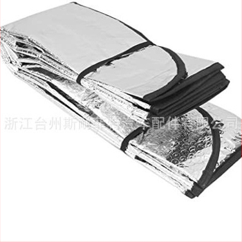 Αυτοκινητική ηλιοπροστασία με επίστρωση αλουμινιοφύλλου, τηλεσκοπική εγκατάσταση, εκτύπωση λογότυπου, προσαρμοσμένος σχεδιασμός σύμφωνα με τα σχέδια