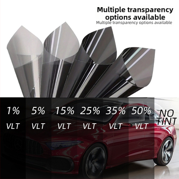 Automašīnas logu folija | PVC materiāls | Slāņa biezums 1 mil | Gaismas caurlaidība līdz 70% | Siltuma izolācija 60–80% | UV aizsardzība 99%