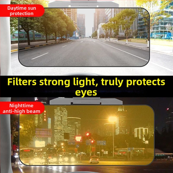 Automobilio saulės skydelis prieš akinimą, dienos-nakties dviguba naudojimas, sumažina aukštų žibintų akinimą (Medžiaga: akrilas; Montavimas: kortelių įterpimo tipas; Stilius: šiaurinis; Raštas: gradientas; Tinkamos dalys: priekinė dalis)
