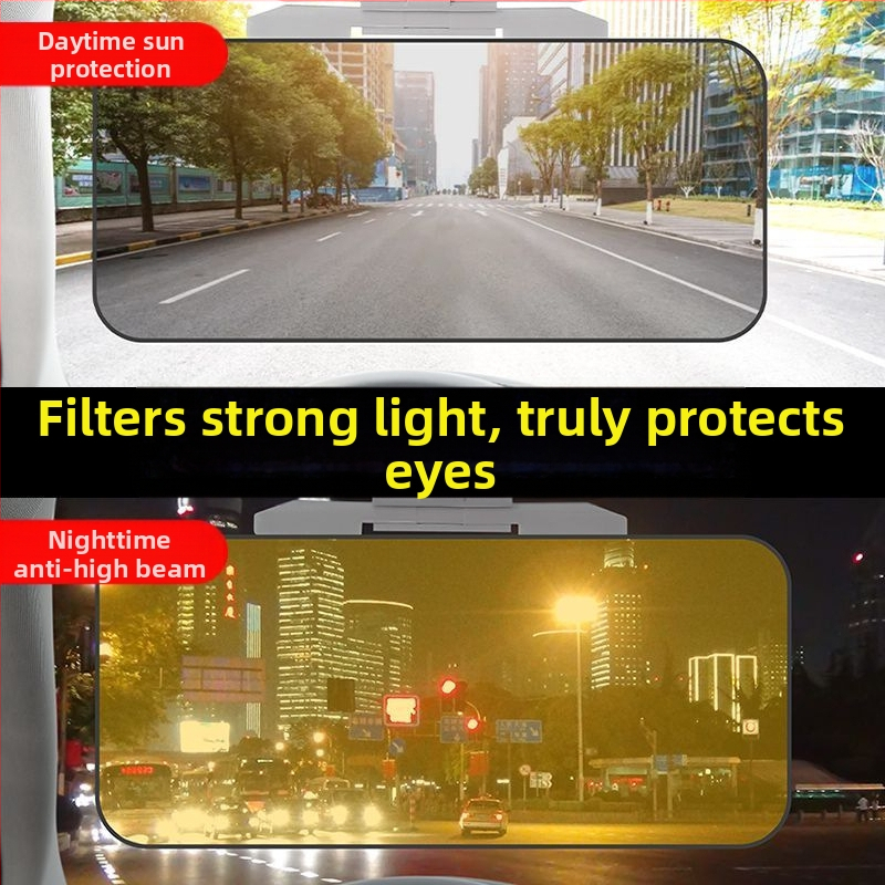 Automobilio saulės skydelis prieš akinimą, dienos-nakties dviguba naudojimas, sumažina aukštų žibintų akinimą (Medžiaga: akrilas; Montavimas: kortelių įterpimo tipas; Stilius: šiaurinis; Raštas: gradientas; Tinkamos dalys: priekinė dalis)