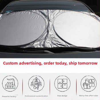 Malicraftsman automobilio saulės skydelis — įmontuotas montavimas, universalus suderinamumas, logotipo spausdinimas, medžiaga: metalo juosta, minimalistinis dizainas