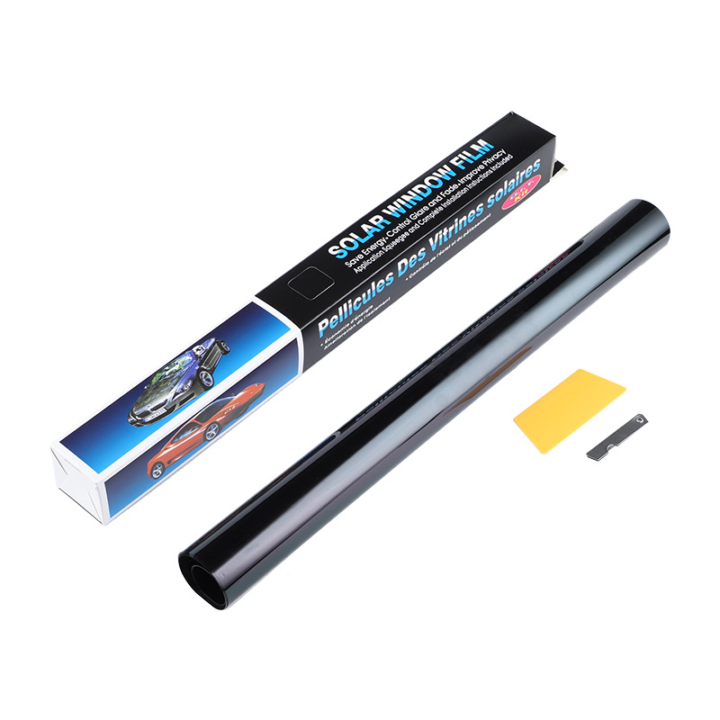 PET saules filma automašīnas logiem, biezums 1 mil, caurlaidība 1-50%