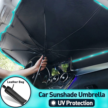 Auto zaštitni sjenilo za prednje staklo, UPF > 40, 10 čeličnih rebara, sklopivi dizajn, ručno otvaranje, univerzalna prilagodba