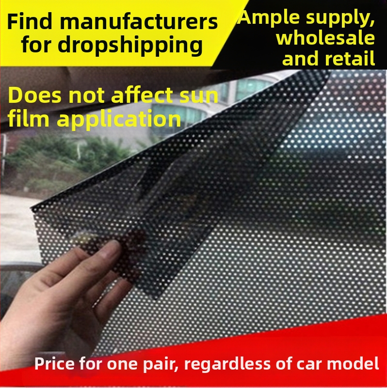 Automobilio elektrostatinė saulės skydelio plėvelė langams – PVC, lipnus montavimas, logotipo spauda, svoris 0,08 kg