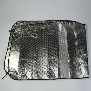 Ηλιοπροστασία φορτηγού με αλουμινόφυλλο, εγκατάσταση με βεντούζες, 180 g, δυνατότητα εκτύπωσης λογότυπου μάρκας