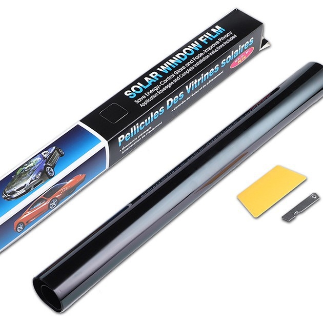 Automobiļu stiklu saules aizsardzības filma (PET) | 1–50% gaismas caurlaidība | 25–55% siltumizolācija | UV aizsardzība 80–99% | filmas biezums 1 mil