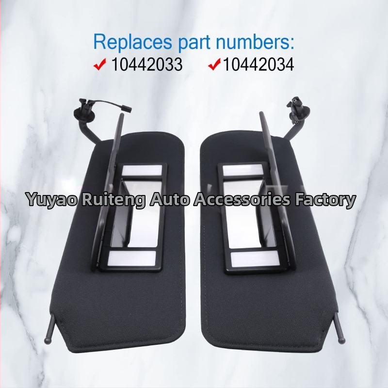 Automobilio saulės skydelis su ryškiais LED – HD makiažo veidrodis, užspaudžiamas montavimas, logotipo spauda, licencijuotas privatūs ženklas