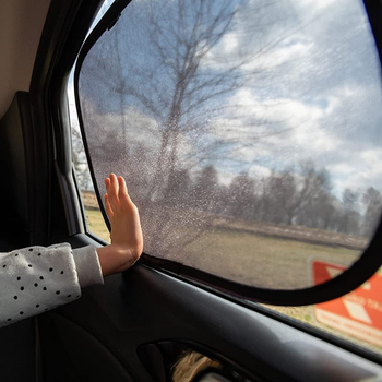 Αυτοκινητικό σκιάδιο από νάιλον πλέγμα, εγκατάσταση με κύπελλο αναρρόφησης, προσαρμόσιμο μοτίβο, εκτύπωση λογοτύπου, βάρος 0.07 kg