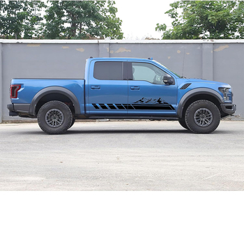 Стикер за каросерия на автомобил с графика планински гори, PVC материал, силно залепване, шарка