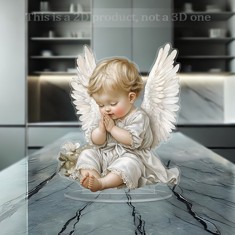 Akrüül Boheemlase ingli kuju – kaasaegse kunsti dekoratsioon kodu/kontorile, laua palvusefiguur, rahu ja armastuse sümbol