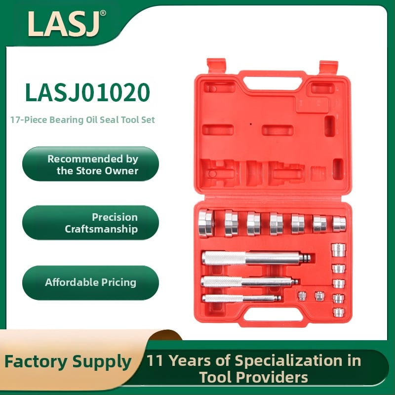 Инструмент за демонтаж и монтиране на лагер на предното колело на автомобил – Oldsky 17‑части комплект, нетно тегло 0,9 кг, за домашна употреба и ремонт на машини