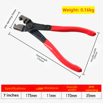 Автомобилни клещи за скоби на водни тръби — хром-ванадиева стомана, 1 бр., инструмент за ремонт на автомобили, тигровиден тип за сваляне на тръбопроводи на климатика