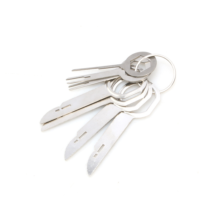 7 részes készlet autós audio demontáló eszközök, fémből, a műszerfalhoz